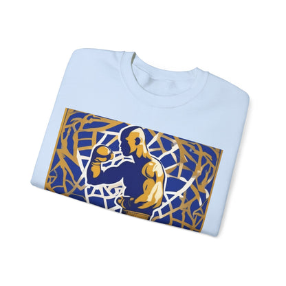 boostlete-field-day-scene-boxer-offset-paper-0776 — Unisex Heavy Blend Crewneck (G18000)