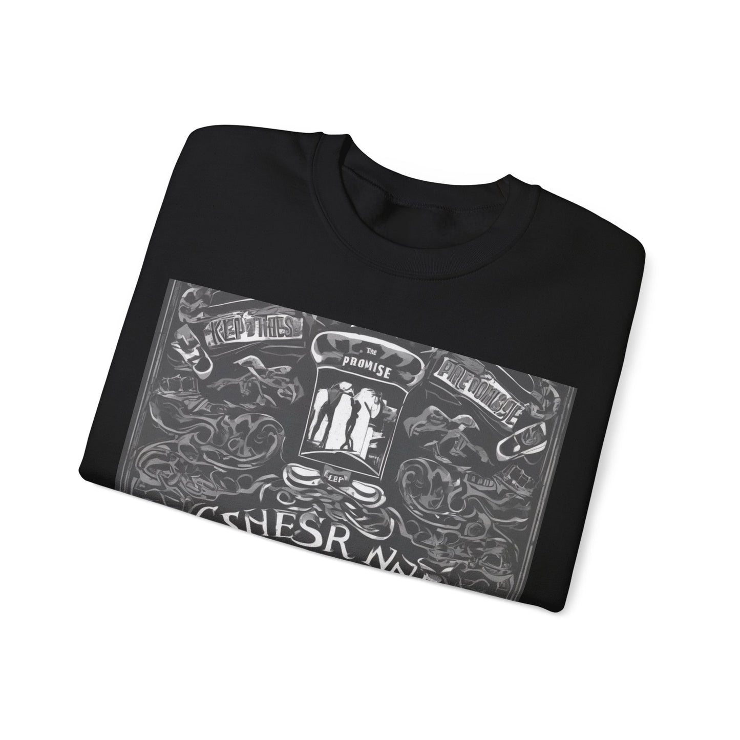 boostlete-boost-mode-type-keep-the-promise-big-monoline-0049 — Unisex Heavy Blend Crewneck (G18000)