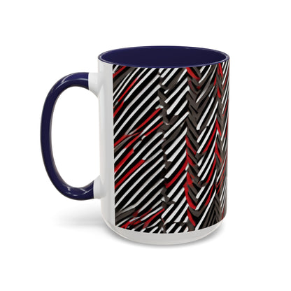 boostlete-field-day-pattern-diagonal-paper-0287 — Accent Mug 11oz/15oz