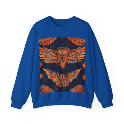boostlete-field-day-icon-wings-soft-geometric-0298 — Unisex Heavy Blend Crewneck Sweatshirt (Gildan)