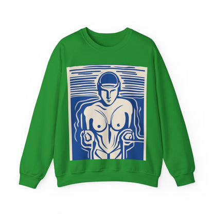 boostlete-boost-mode-icon-swimmer-motion-vector-0062 — Unisex Heavy Blend Crewneck Sweatshirt (Gildan)
