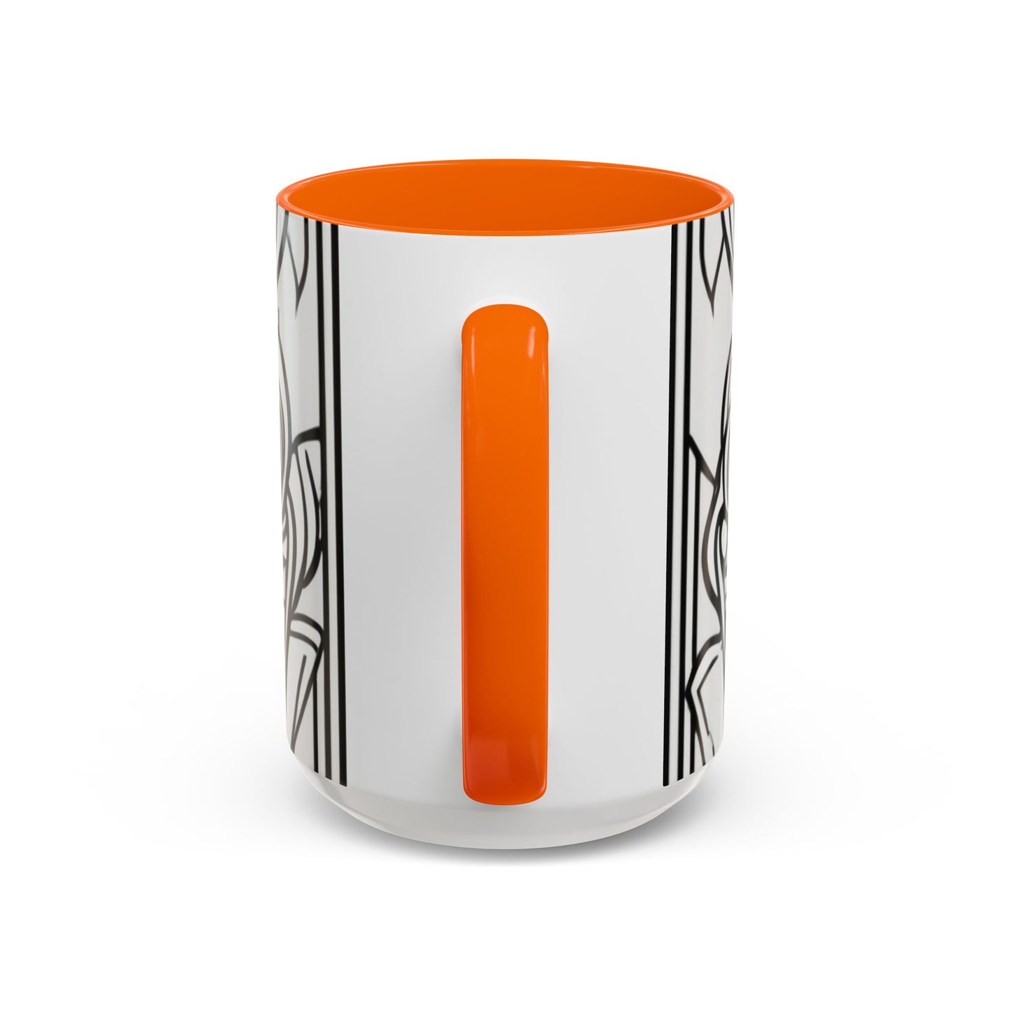 boostlete-boost-mode-icon-crown-offset-line-art-0190 — Accent Mug 11oz/15oz