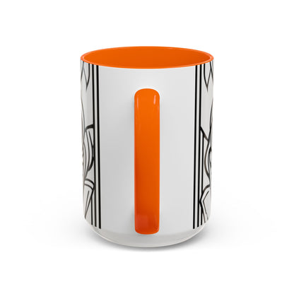 boostlete-boost-mode-icon-crown-offset-line-art-0190 — Accent Mug 11oz/15oz