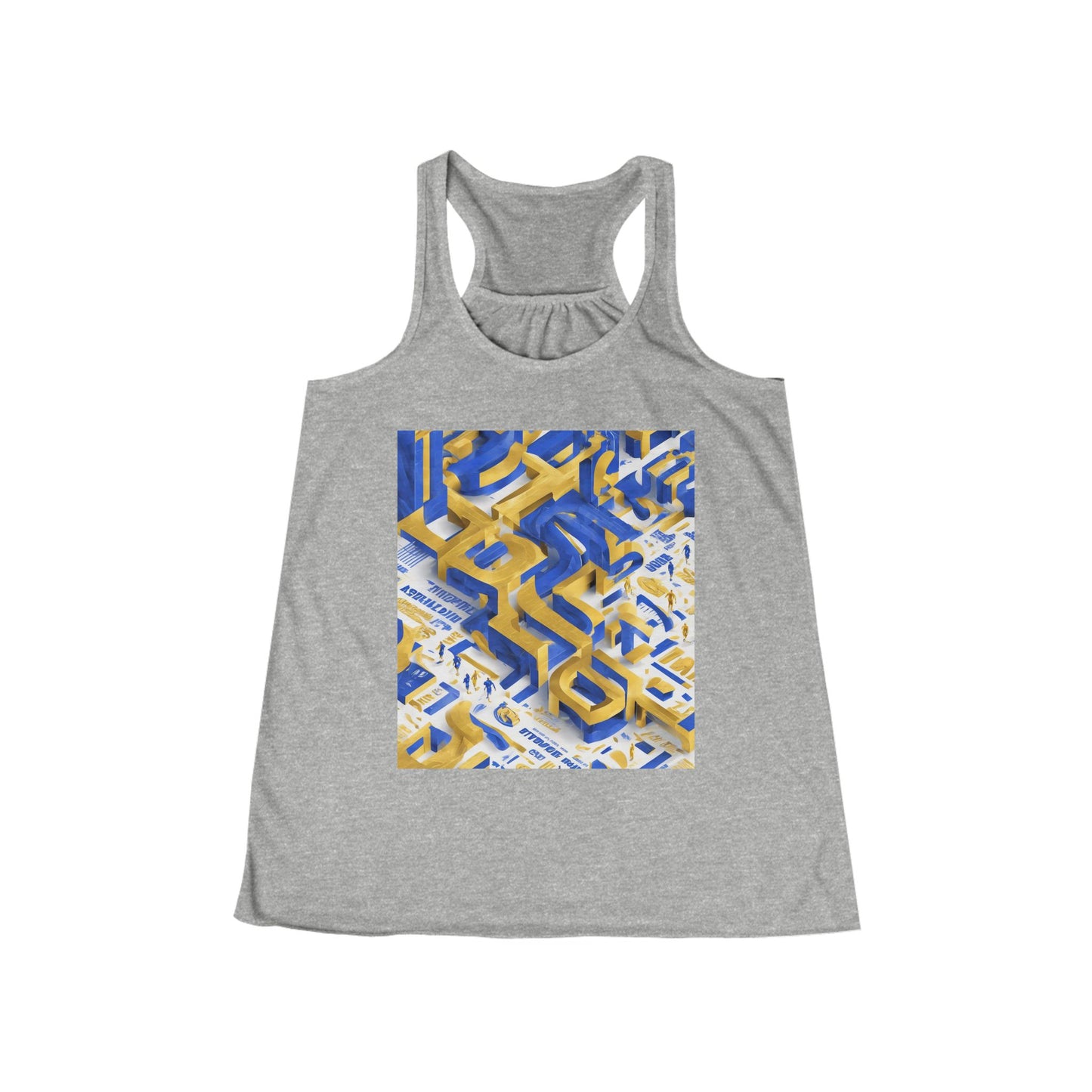boostlete-iron-intent-type-one-more-rep-arc-isometric-0069 — Women's Flowy Racerback Tank (B+C 8800)
