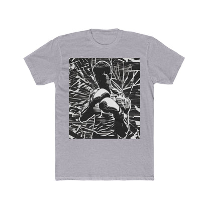 boostlete-boost-mode-scene-boxer-glitch-paper-0084 — Unisex Cotton Crew Tee (NL 3600)