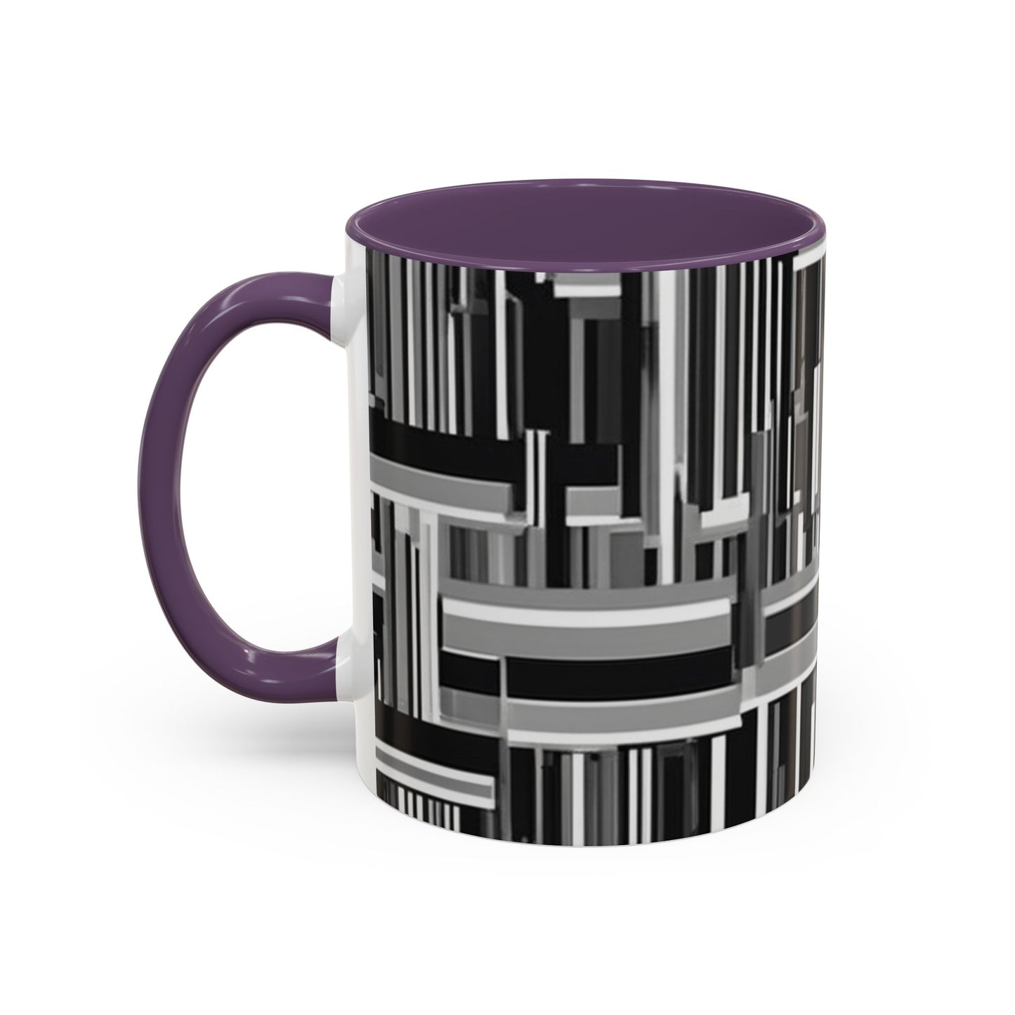 boostlete-recovery-progress-pattern-barcode-isometric-1023 — Accent Mug 11/15oz