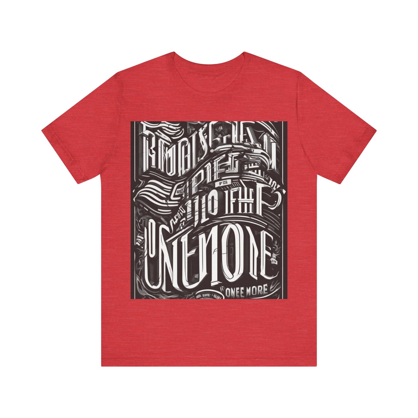 boostlete-mile-by-mile-type-one-more-split-line-art-0001 — Unisex Jersey Short Sleeve (B+C 3001)