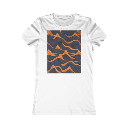 boostlete-boost-mode-pattern-topographic-engraved-0035 — Women's Favorite Tee (B+C 6004)