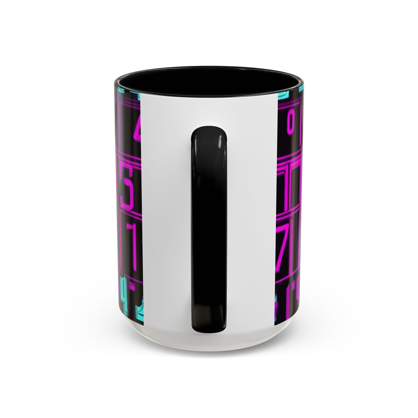 boostlete-iron-intent-pattern-plate-number-retro-0227 — Accent Mug 11oz/15oz