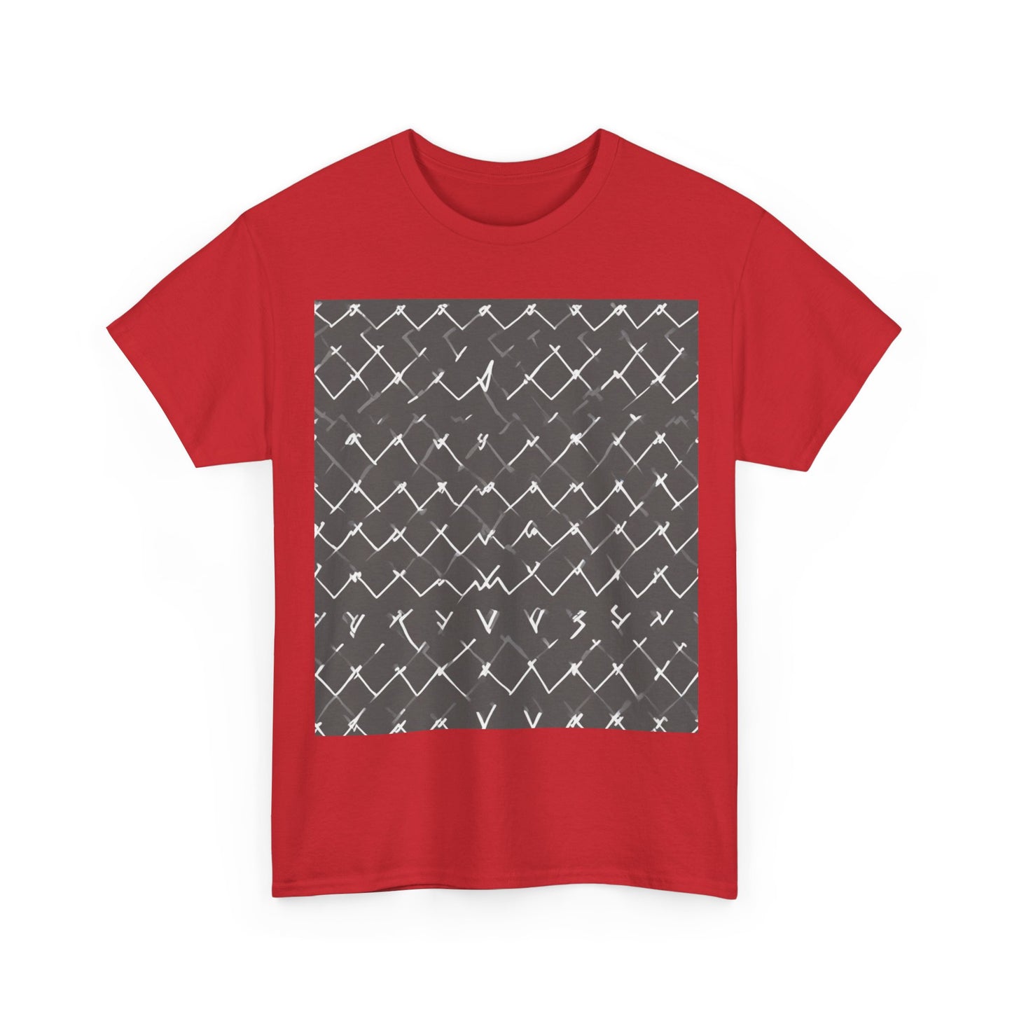 boostlete-am-crew-pattern-ekg-bold-0047 — Unisex Heavy Cotton Tee (Gildan 5000)