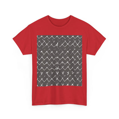 boostlete-am-crew-pattern-ekg-bold-0047 — Unisex Heavy Cotton Tee (Gildan 5000)