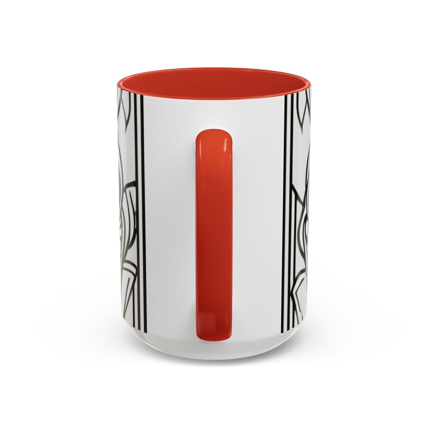 boostlete-boost-mode-icon-crown-offset-line-art-0190 — Accent Mug 11oz/15oz