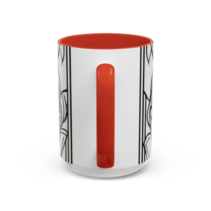boostlete-boost-mode-icon-crown-offset-line-art-0190 — Accent Mug 11oz/15oz