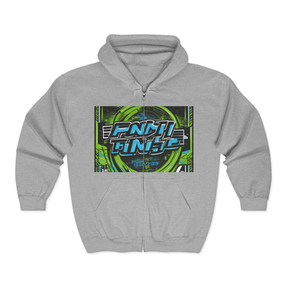 boostlete-iron-intent-type-focus-finish-big-retro-0177 — Unisex Heavy Blend Full-Zip Hooded Sweatshirt