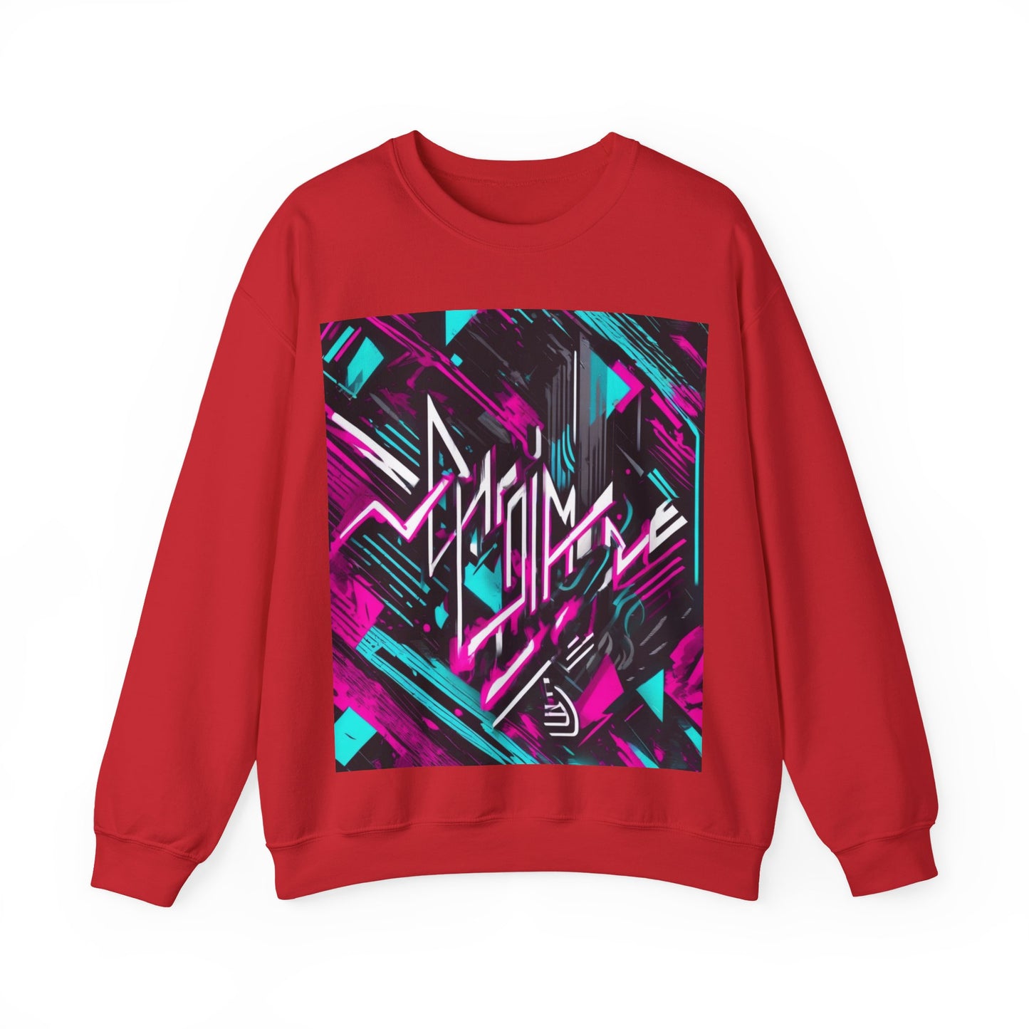 boostlete-recovery-progress-type-momentum-over-mood-diagonal-vector-0213 — Unisex Heavy Blend Crewneck Sweatshirt (Gildan)