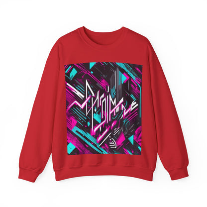 boostlete-recovery-progress-type-momentum-over-mood-diagonal-vector-0213 — Unisex Heavy Blend Crewneck Sweatshirt (Gildan)