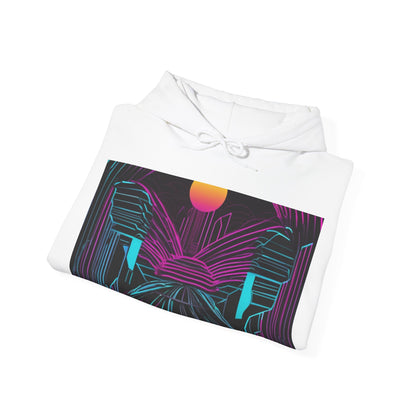 boostlete-rise-grind-icon-sunrise-motion-paper-0962 — Unisex Heavy Blend Hoodie (G18500)