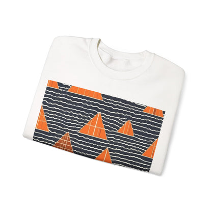 boostlete-iron-intent-pattern-stair-steps-industrial-0259 — Unisex Heavy Blend Crewneck Sweatshirt (Gildan)