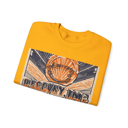 boostlete-boost-mode-type-recovery-progress-outline-over-solid-badge-0161 — Unisex Heavy Blend Crewneck Sweatshirt (Gildan)