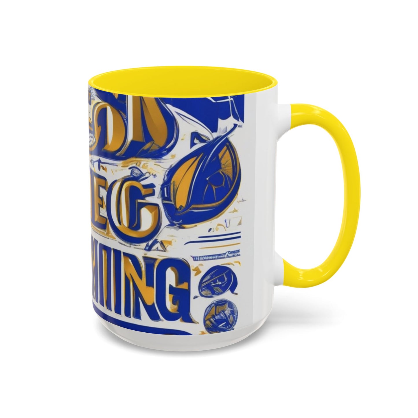 boostlete-am-crew-type-own-the-morning-outline-over-solid-vector-0429 — Accent Mug 11/15oz