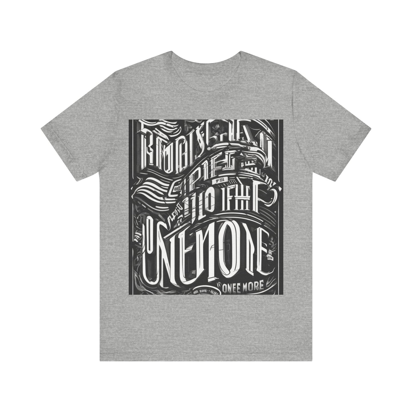 boostlete-mile-by-mile-type-one-more-split-line-art-0001 — Unisex Jersey Short Sleeve (B+C 3001)