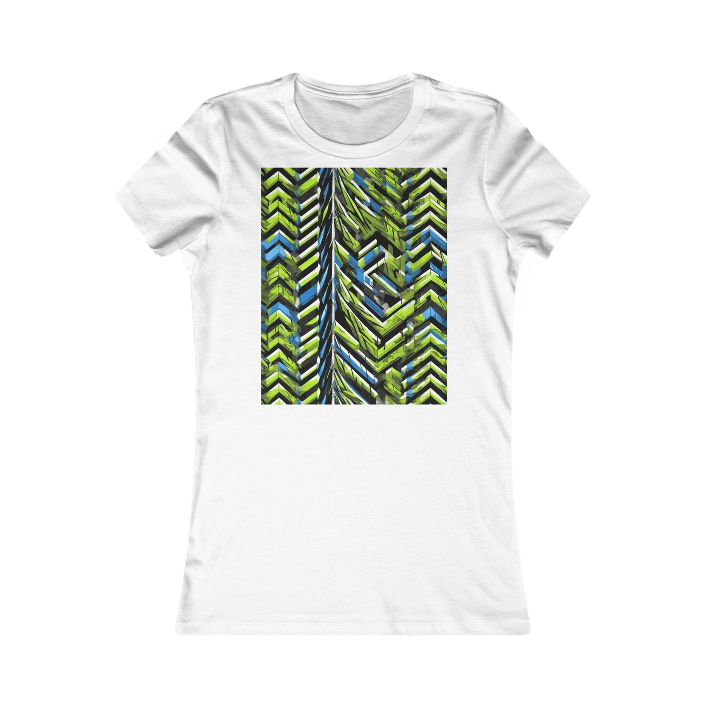 boostlete-rise-grind-pattern-chevron-isometric-0195 — Women's Favorite Tee (B+C 6004)