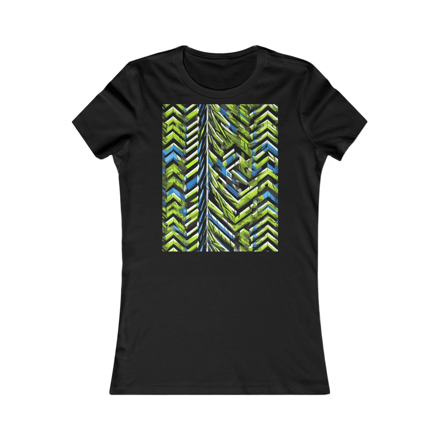 boostlete-rise-grind-pattern-chevron-isometric-0195 — Women's Favorite Tee (B+C 6004)
