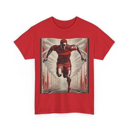 boostlete-am-crew-scene-sprinter-outline-athletic-0228 — Unisex Heavy Cotton Tee (Gildan 5000)