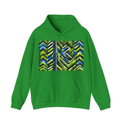 boostlete-rise-grind-pattern-chevron-isometric-0195 — Unisex Heavy Blend Hooded Sweatshirt (Gildan)