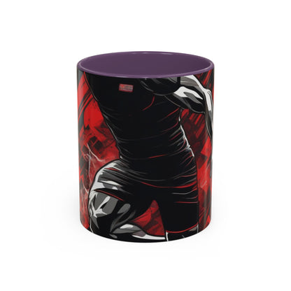 boostlete-field-day-scene-sprinter-glitch-badge-0284 — Accent Mug 11oz/15oz