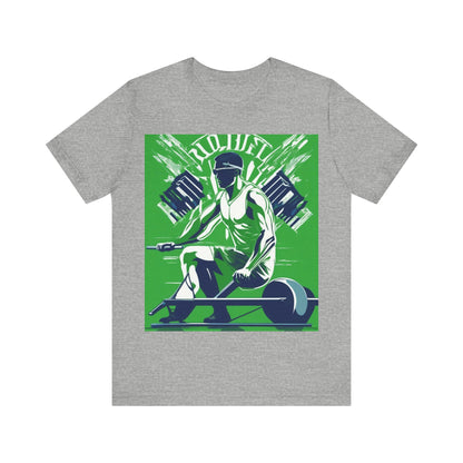 boostlete-am-crew-scene-rower-grainy-bold-0172 — Unisex Jersey Short Sleeve (B+C 3001)