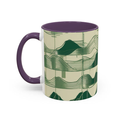 boostlete-mile-by-mile-pattern-audio-blueprint-0971 — Accent Mug 11/15oz