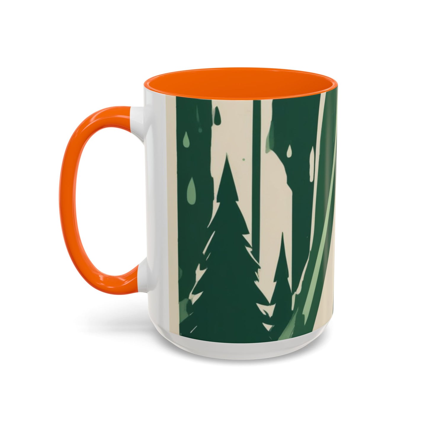 boostlete-quiet-power-icon-water-glitch-retro-0186 — Accent Mug 11oz/15oz