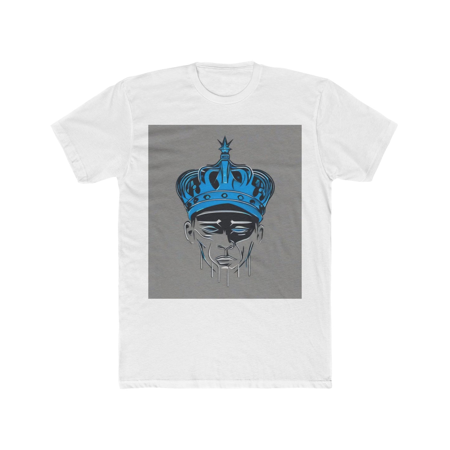 boostlete-am-crew-icon-crown-grainy-monoline-0022 — Unisex Cotton Crew Tee (NL 3600)