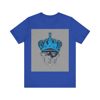 boostlete-am-crew-icon-crown-grainy-monoline-0022 — Unisex Jersey Short Sleeve (B+C 3001)