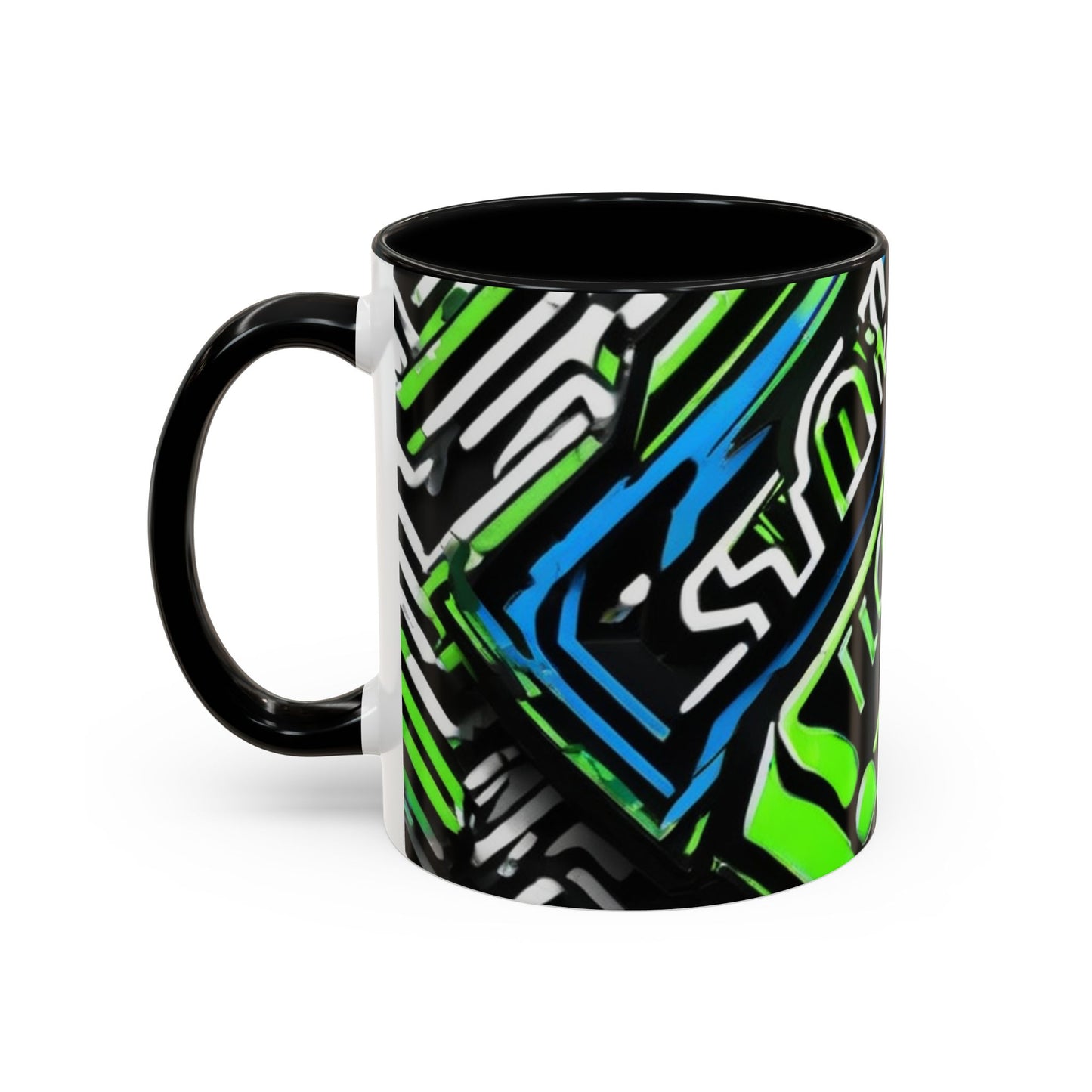 boostlete-am-crew-type-stronger-signals-diagonal-badge-1077 — Accent Mug 11/15oz