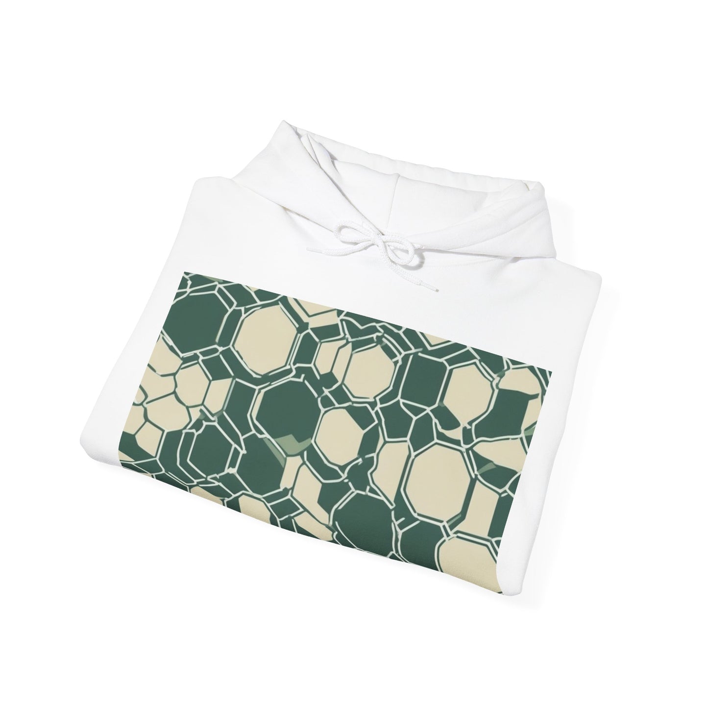 boostlete-iron-intent-pattern-hex-blueprint-0271 — Unisex Heavy Blend Hooded Sweatshirt (Gildan)