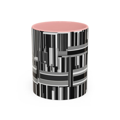 boostlete-recovery-progress-pattern-barcode-isometric-1023 — Accent Mug 11/15oz