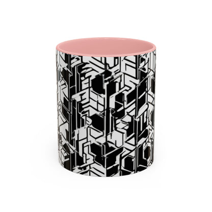 boostlete-field-day-pattern-micro-blueprint-0927 — Accent Mug 11/15oz