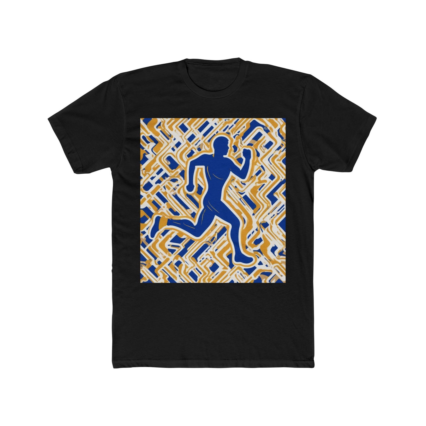 boostlete-pr-season-icon-runner-outline-industrial-0170 — Unisex Cotton Crew Tee (NL 3600)