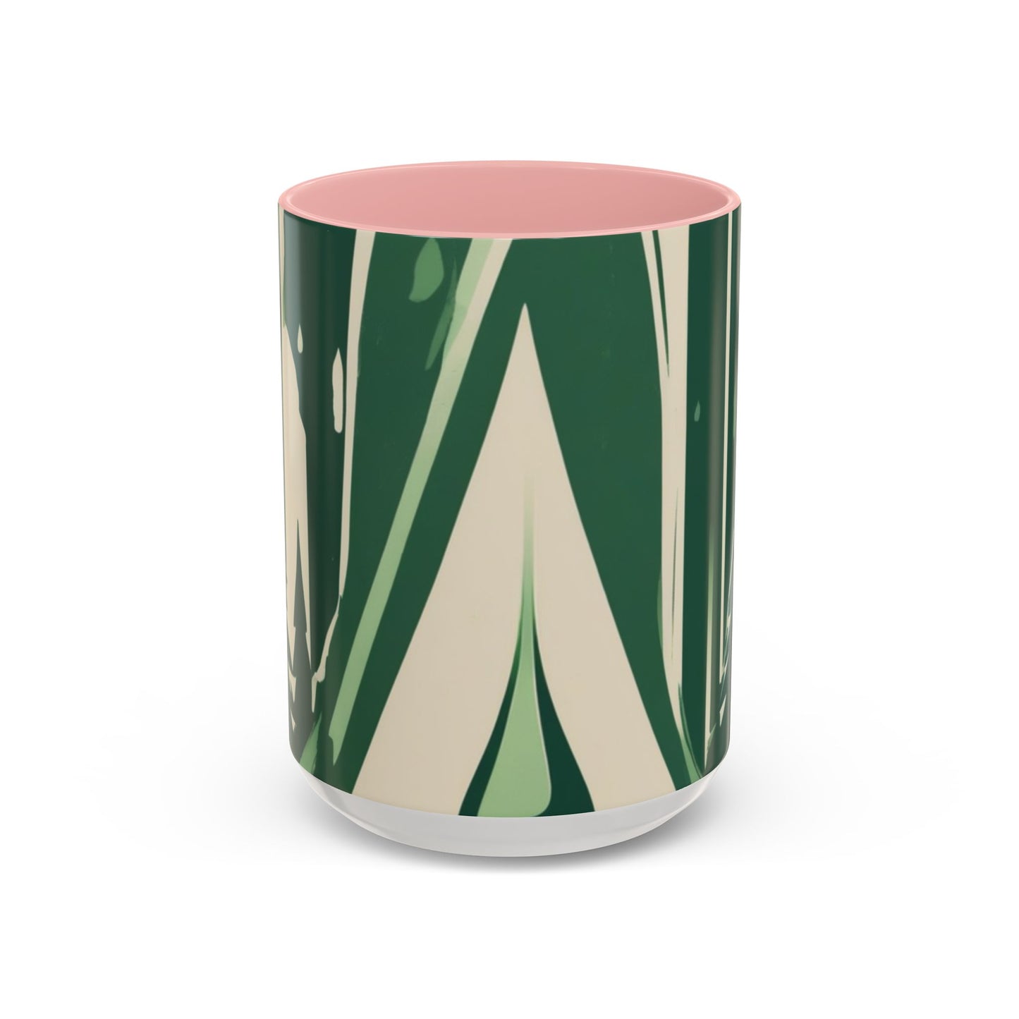 boostlete-quiet-power-icon-water-glitch-retro-0186 — Accent Mug 11/15oz