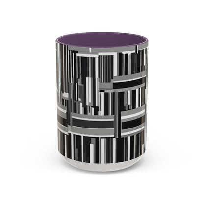 boostlete-recovery-progress-pattern-barcode-isometric-1023 — Accent Mug 11/15oz