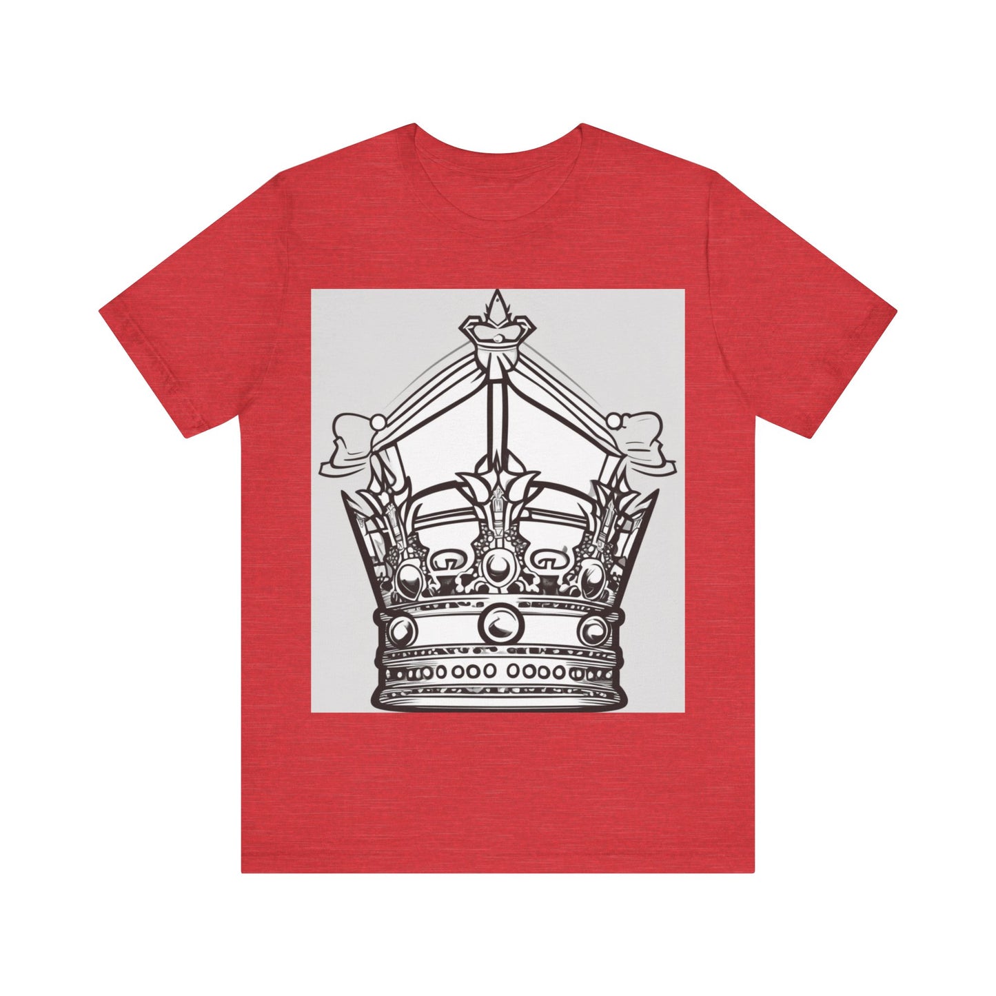 boostlete-quiet-power-icon-crown-outline-badge-0130 — Unisex Jersey Short Sleeve (B+C 3001)