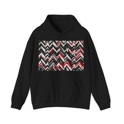 boostlete-am-crew-pattern-chevron-geometric-0659 — Unisex Heavy Blend Hoodie (G18500)