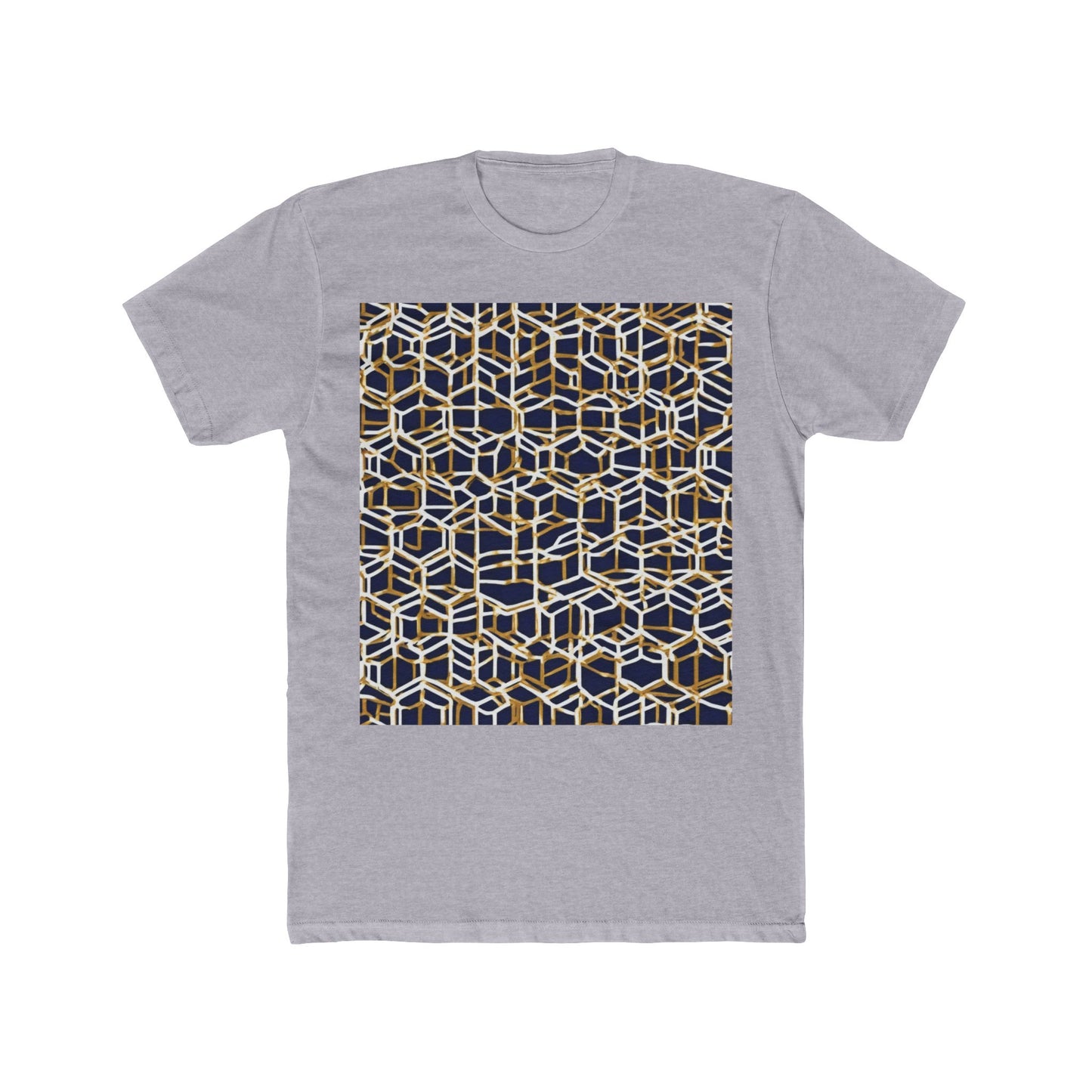 boostlete-am-crew-pattern-hex-industrial-0131 — Unisex Cotton Crew Tee (NL 3600)