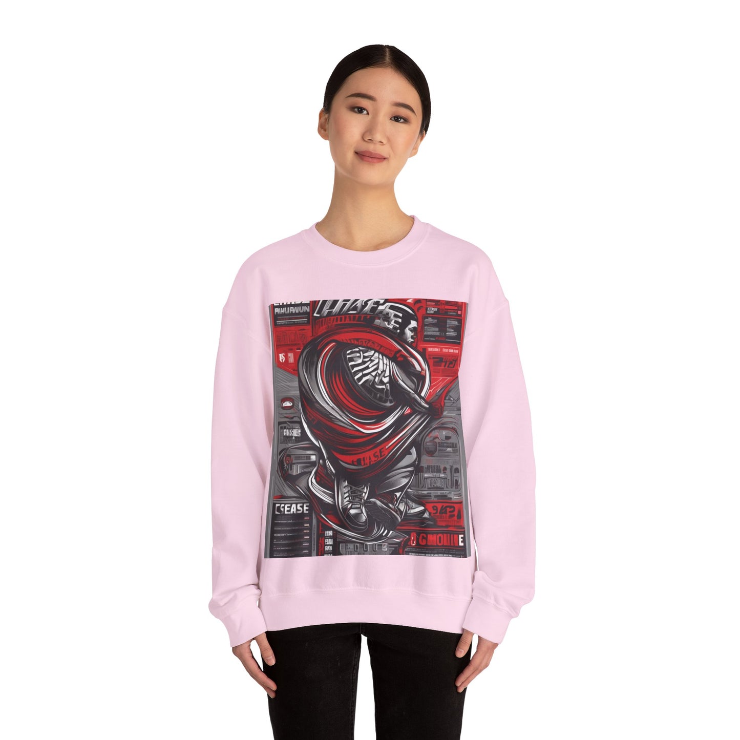 boostlete-field-day-type-chase-capacity-big-monoline-0813 — Unisex Heavy Blend Crewneck (G18000)