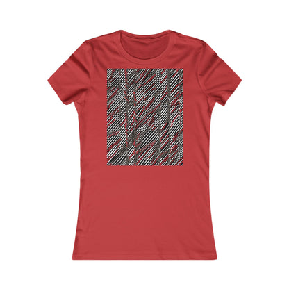 boostlete-field-day-pattern-diagonal-paper-0287 — Women's Favorite Tee (B+C 6004)