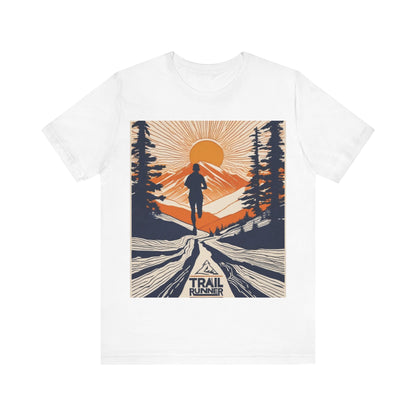 boostlete-iron-intent-scene-trail-glitch-badge-0100 — Unisex Jersey Short Sleeve (B+C 3001)