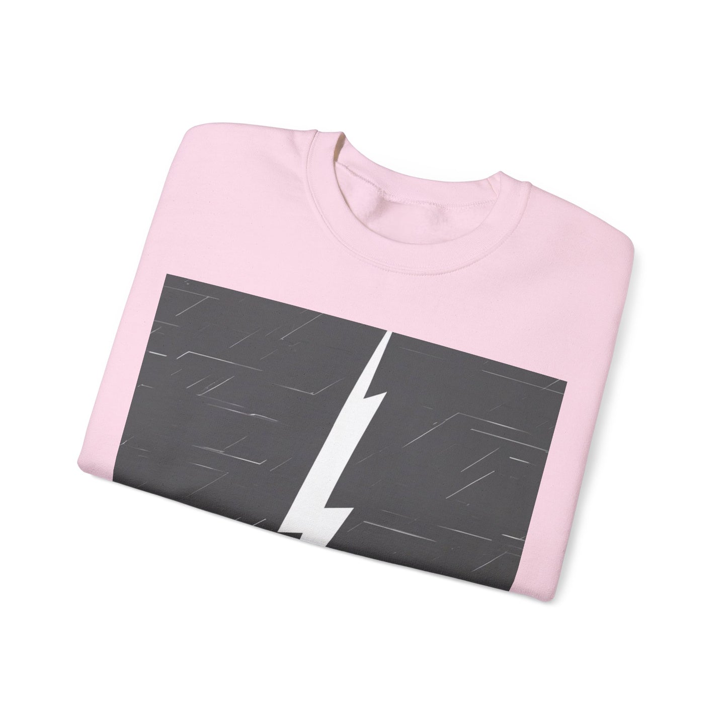 boostlete-am-crew-icon-lightning-glitch-vector-0590 — Unisex Heavy Blend Crewneck (G18000)