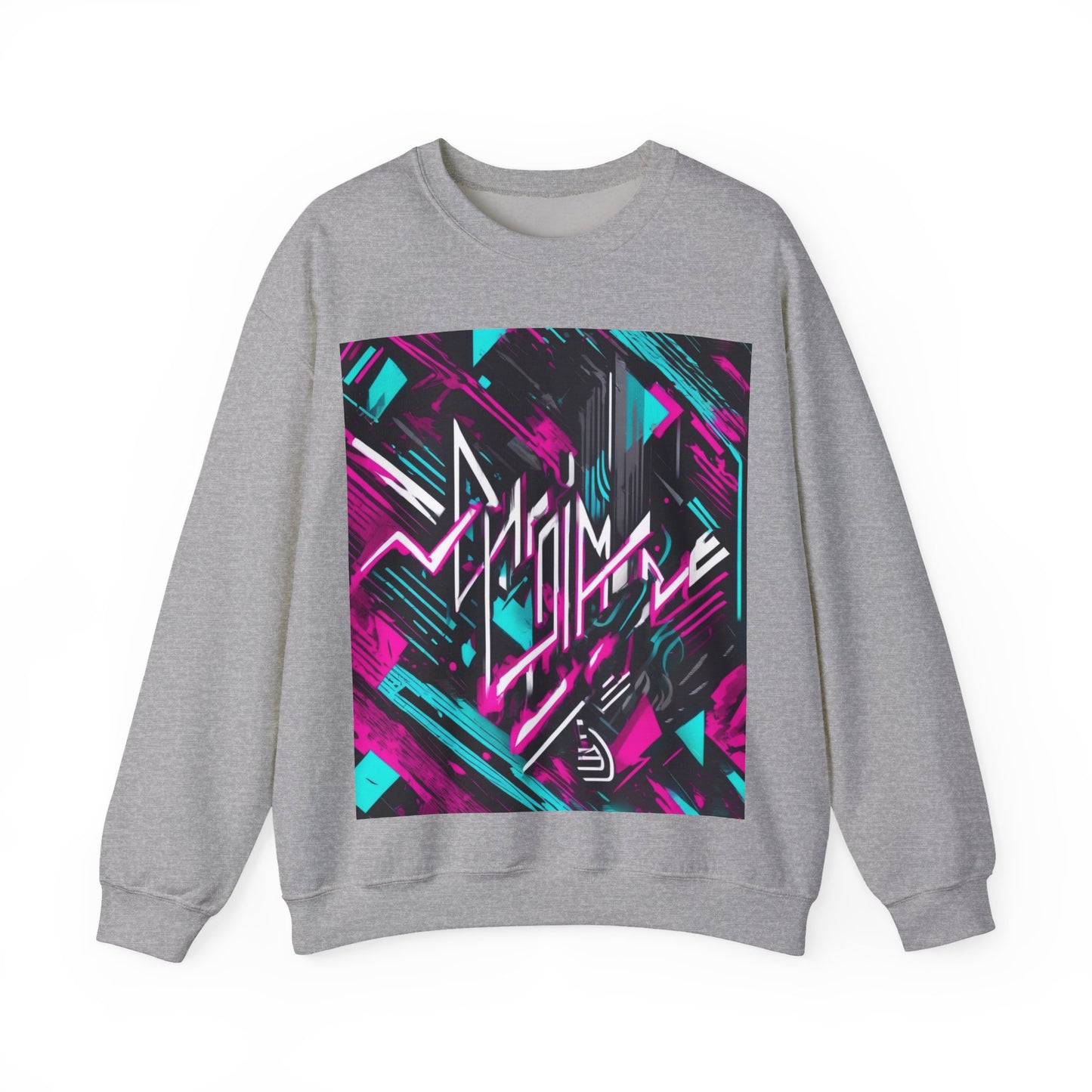 boostlete-recovery-progress-type-momentum-over-mood-diagonal-vector-0213 — Unisex Heavy Blend Crewneck Sweatshirt (Gildan)